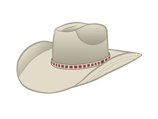Women's beige cowboy hat.