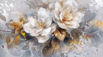 Art modern oil and acrylic smear blot canvas painting wall. Abstract texture pastel color stain brushstroke texture background.