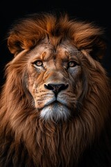 Majestic Lion's Striking Profile