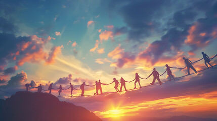 Fototapeta premium Unity and teamwork concept.