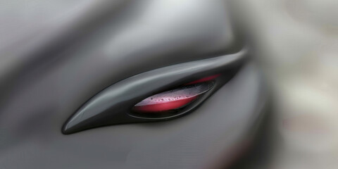 A sleek black logo, accented with fiery red lines, catches the eye of passersby, promising quality and expertise.