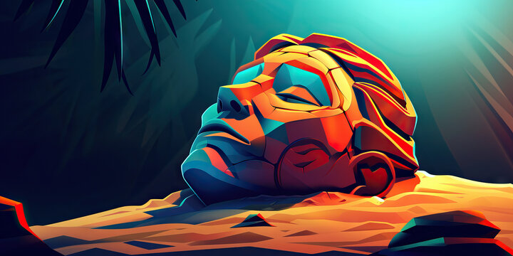 A whimsical bronze statuette, resting atop a bed of soft, sandy beige sand, invites beachgoers to explore their creative side