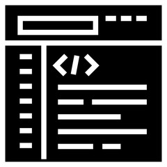 Obraz premium Coding Icon