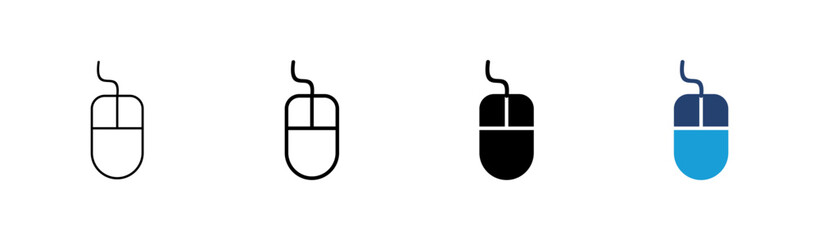 Mouse icon set. click icon vector. pointer icon vector.