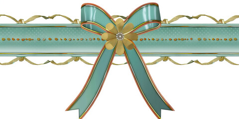 An eye-catching orange ribbon, trimmed in gold, stands out boldly, announcing the importance of a particular occasion