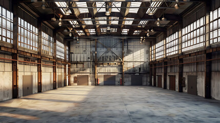 large industrial warehouse