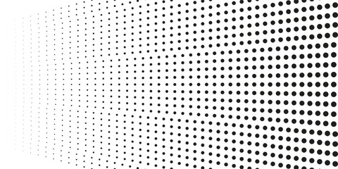 Abstract grunge grid polka dot halftone background pattern. Spotted black and white line illustration. Textures.
