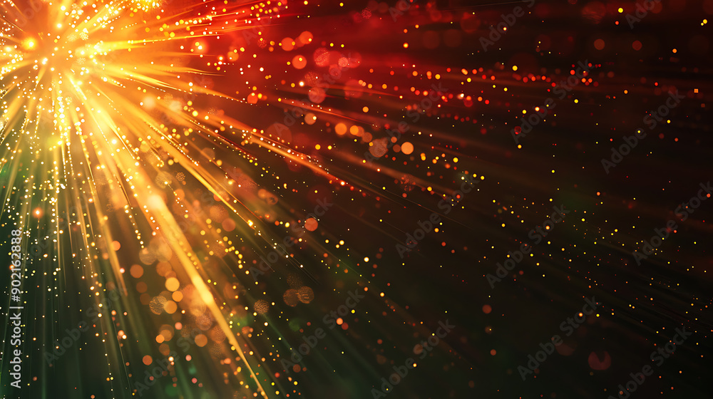 Poster abstract fireworks background and space for text