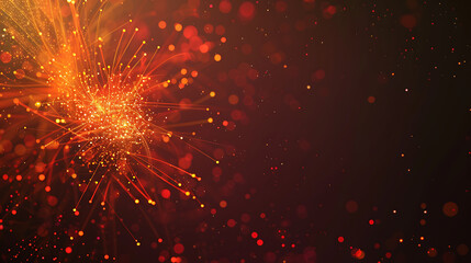 abstract fireworks background and space for text