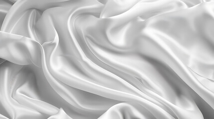 Fototapeta premium White silk fabric texture luxurious background