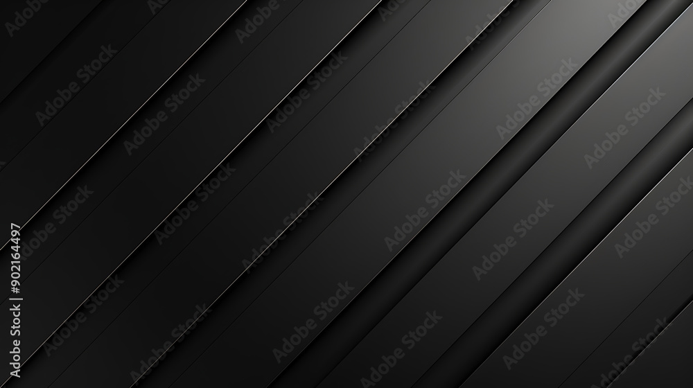 Poster Simple black  gradient abstract background for product or text backdrop design