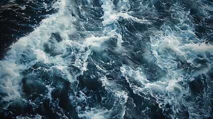 Waves of water of the river and the sea meet each other during high tide and low tide.