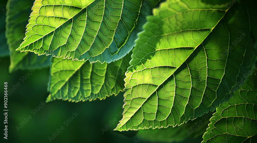 Poster macro leaves background