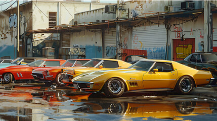 Naklejka premium Dealer New Cars Stock
