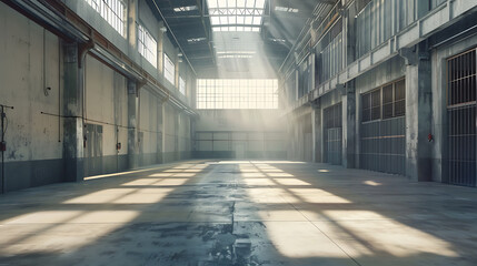 Obraz premium Selective focus of concrete pouring during commercial concreting floors of building