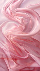 Fototapeta premium Flowing pink silk fabric texture background