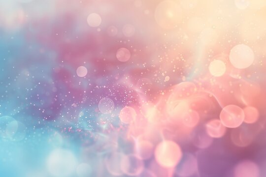 Abstract gradient smooth Blurred Bokeh pastel pink and blue image