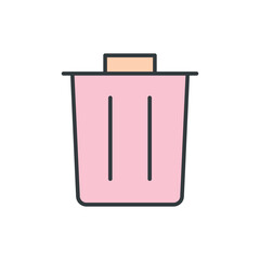Trash icon vector design templates simple and modern concept