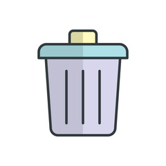 Trash icon vector design templates simple and modern concept