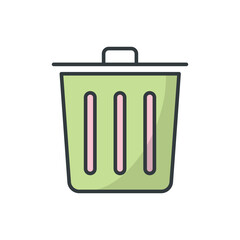 Trash icon vector design templates simple and modern concept