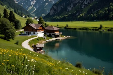 Naklejka premium Austria in summertime