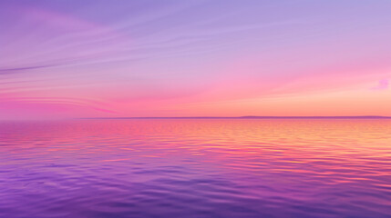Vibrant Sunset with Purple and Pink Hues