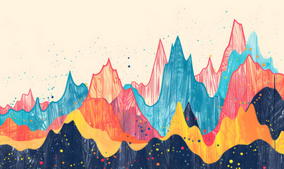 Obraz premium investment and business graphic advertising backgrounds