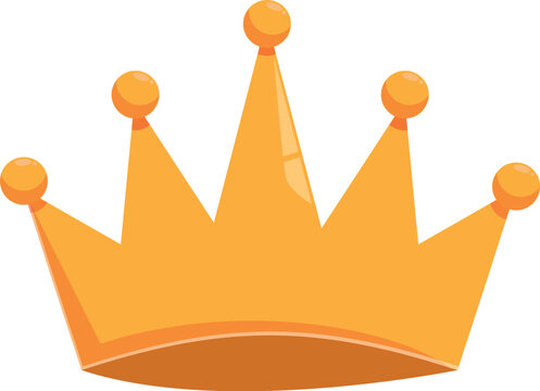 Classic golden crown symbolizing royalty, authority, and the reign of kings