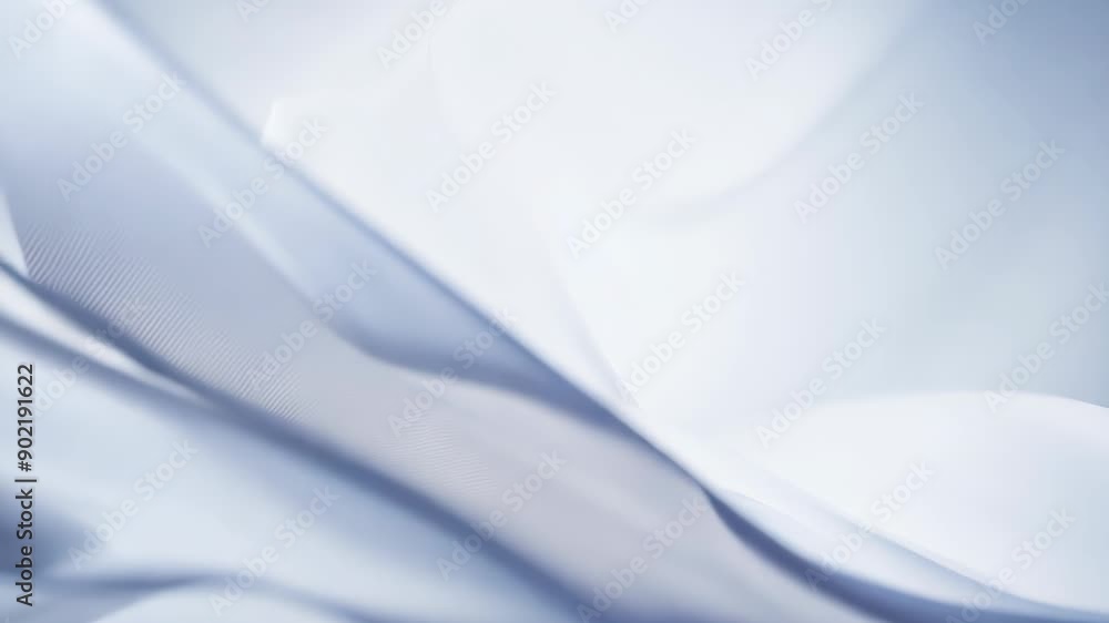 Aufkleber graceful flow of white fabric under soft light at twilight. generative ai