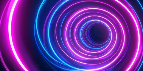 Dynamic neon light trails in pink and blue, ideal for tech and futuristic themes, backgrounds, and digital designs