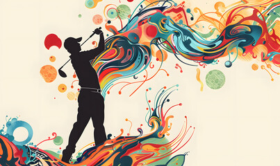 golf-themed graphic advertising backgrounds.