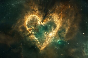 Cosmic Nebula: Glowing Heart of the Universe