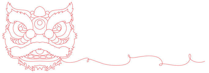 chinese lion dance vector design, eps 1