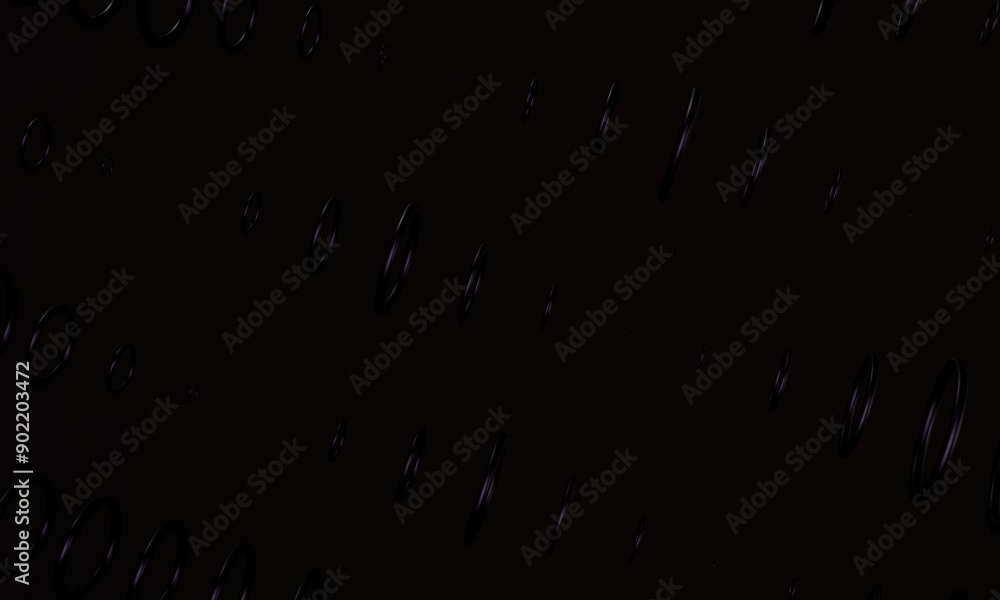Poster 3d abstract background colored black, circle object with different size. isolated on black backgroun