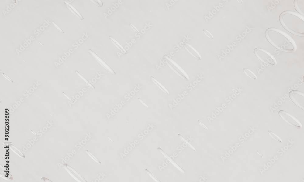 Poster 3d abstract background colored white, circle object with different size. isolated on white backgroun