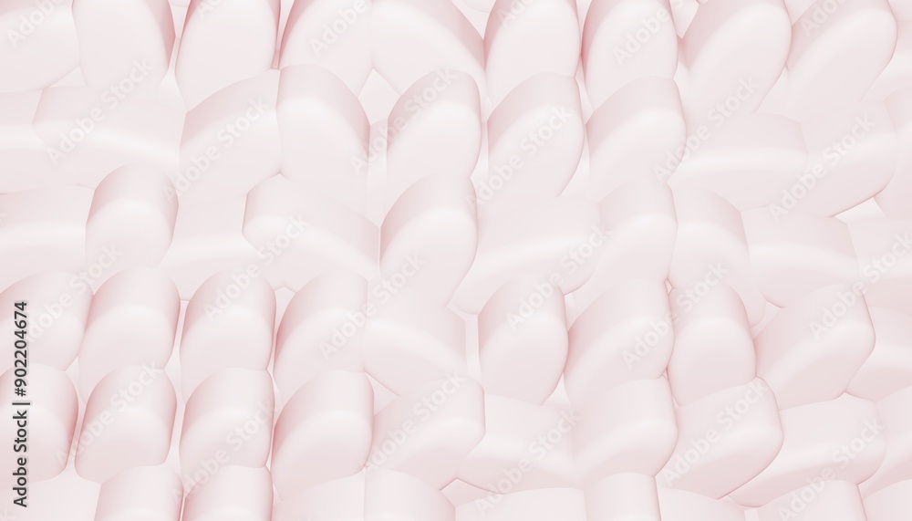 Poster 3d white render background with abstract shape and glossy effect.