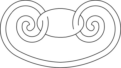 Sketch vector illustration silhouette design drawing detail decoration ornament symbol logo old classic vintage ethnic traditional europe