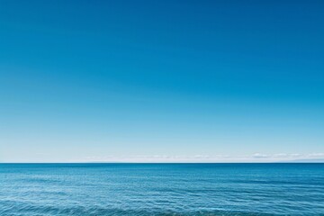 Fototapeta premium Clearing Sky over Ocean Horizon