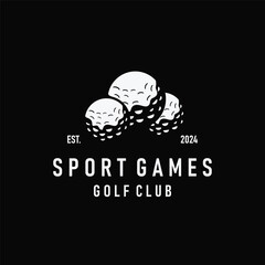 Golf logo illustration design golfer tournament golf game team club sport template symbol