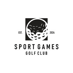 Golf logo illustration design golfer tournament golf game team club sport template symbol