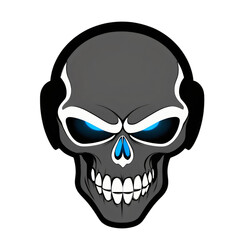 Obraz premium clipart of skull design isolated