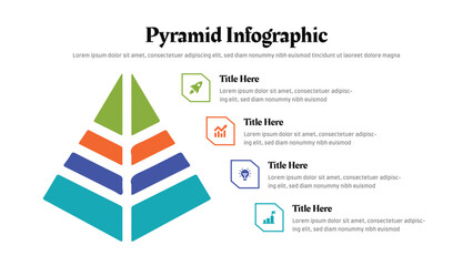 Pyramid infographic presentation layout fully editable.