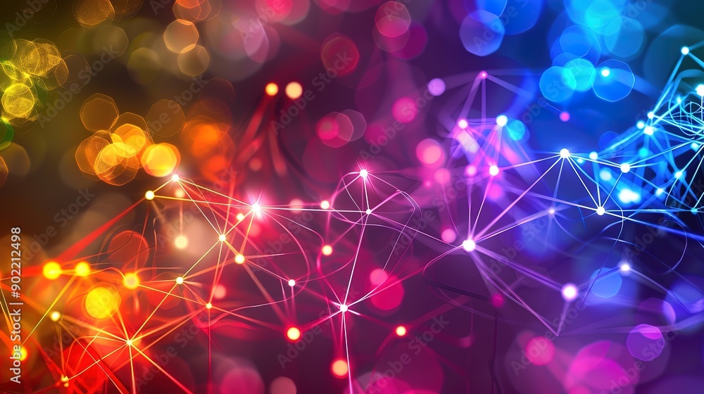 Poster amazing minimal networking technology background big data connectivity software development