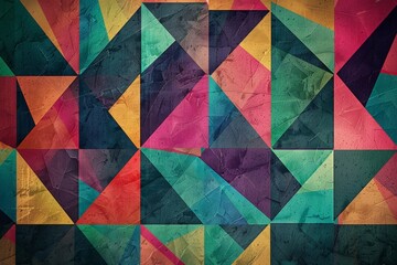 Colorful geometric abstract art design