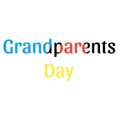 Happy Grandparents Day . Colorful illustration for your design