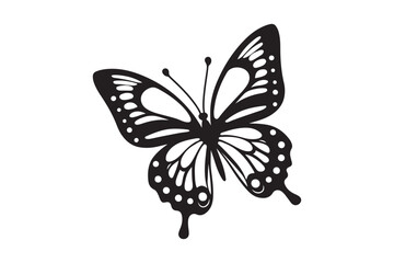 butterfly silhouette vector art