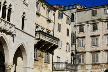 Community of buildings in the Croatian island