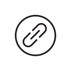 link line icon, outline vector logo, simple flat link line icon for web and app..eps