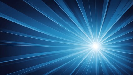 blue sunburst rays abstract background copy space backdrop art
