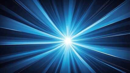 blue sunburst rays abstract background copy space backdrop art